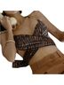 Princess Polly 100% Polyester Animal Print Brown Black Halter Top Size 4 - photo 1
