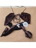 Princess Polly 100% Polyester Animal Print Brown Black Halter Top Size 4 - photo 4