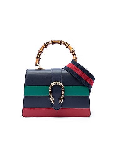 Gucci Medium Leather Bamboo Dionysus Web Satchel (view 1)
