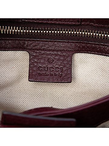 Gucci Small Calfskin Bamboo Shopper Satchel (view 2)