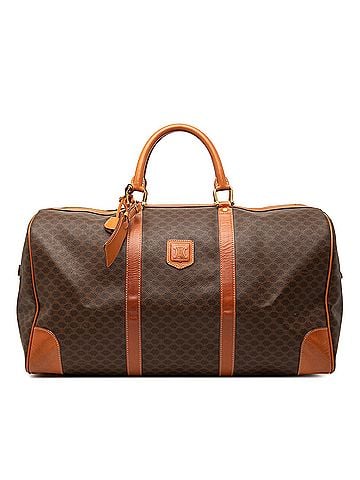 Céline Macadam Coated Canvas Boston Bag (view 1)