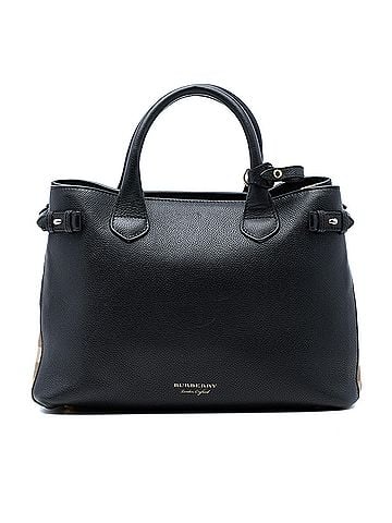 Burberry Medium Leather and House Check Banner Satchel (view 1)