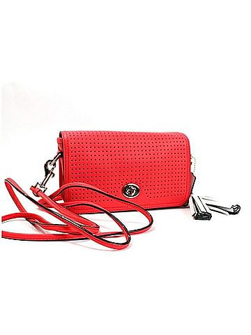 Coach Coach Shoulder Bag 22387 Legacy Perforated Leather Pink COACH Women's (view 1)