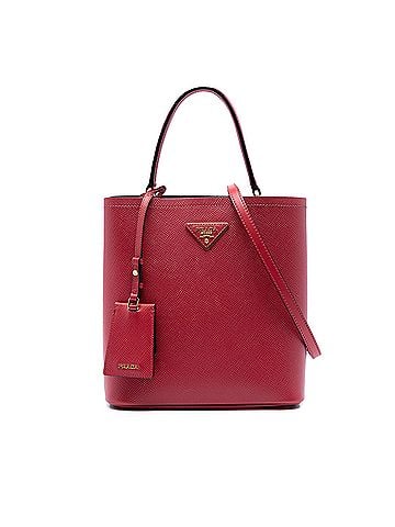 Prada Medium Saffiano Cuir Panier Satchel (view 1)