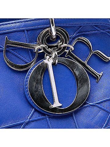 Dior Medium Lambskin Cannage Polochon Granville Satchel (view 2)
