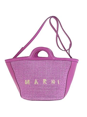 MARNI Marni Tropicalia 2-Way Handbag in Raffia/Leather for Women (view 1)
