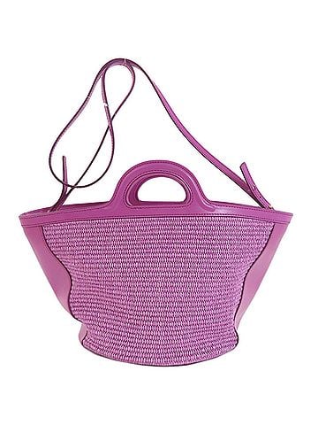 MARNI Marni Tropicalia 2-Way Handbag in Raffia/Leather for Women (view 2)