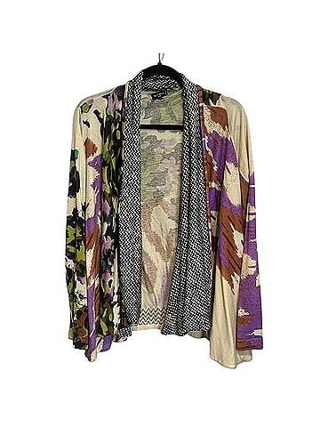 ETRO Silk & Cashmere Open Front Cardigan Duster Cardigan (view 1)