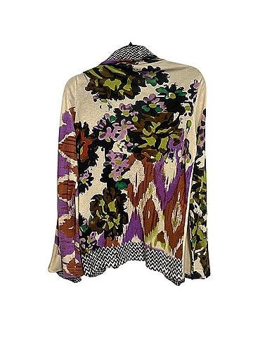 ETRO Silk & Cashmere Open Front Cardigan Duster Cardigan (view 2)