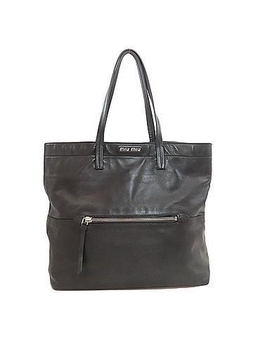 Miu Miu Miu Miu Miu logo tote bag leather women's MIUMIU (view 1)