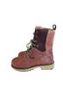 Timberland 100% Leather Plaid Brown Red Boots Size 7 - photo 2
