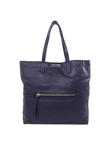 Miu Miu Miu Miu Miu Leather Tote Bag for Women MIUMIU (view 1)