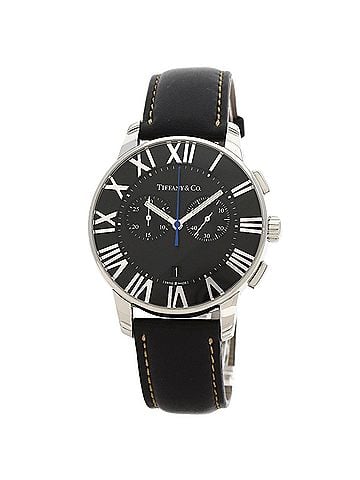 Tiffany & Co. Tiffany & Co. Atlas Dome Chronograph Watch, Stainless Steel/Leather, Men's (view 1)
