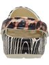 Crocs Animal Print Color Block Black Ivory Mule/Clog Size 7 - photo 2