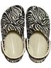 Crocs Animal Print Color Block Black Ivory Mule/Clog Size 7 - photo 6