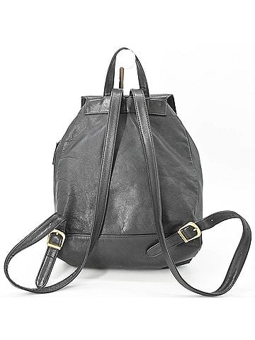 Versace VERSACE Sunburst Backpack, Leather, Black (view 2)