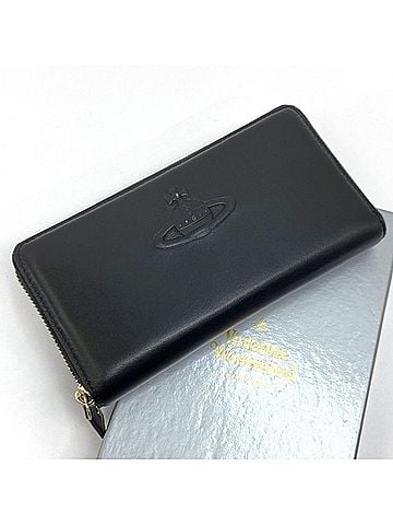 Vivienne Westwood Vivienne Westwood Round Long Wallet 955VW309 Black (view 1)