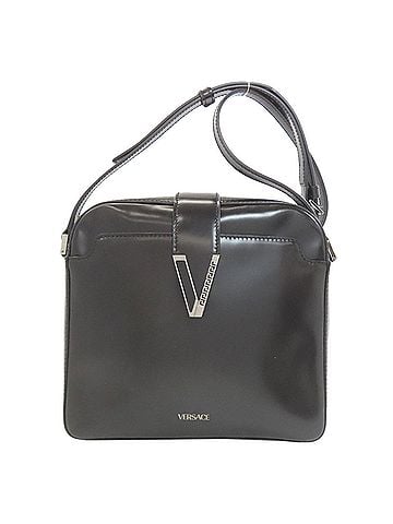 Versace Versace Logo Shoulder Bag Leather Women's VERSACE (view 1)