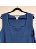 misook 100% Acrylic Blue Tank Top Size 3X - photo 3