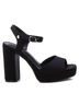 XTI Black Women's Heel Sandals Size 9 - photo 1