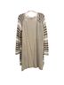 O'Neill 100% Acrylic Stripes Tan Brown White Cardigan Size L - photo 2