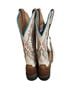 Ariat 100% Leather Brown Ivory Boots Size 6 1/2 - photo 2