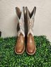 Ariat 100% Leather Brown Ivory Boots Size 6 1/2 - photo 4