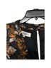 Tibi 100% Silk Floral Black Brown Cocktail Dress Size 2X - photo 3