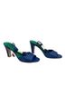Charlotte Stone 100% Leather Blue Heels Size 10 - photo 10