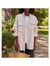 Frank & Eileen 100% Cotton Ivory Coat Size XS - photo 3
