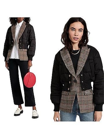 Veronica Beard Larkin Puffer Dickey Jacket Jacket (view 2)