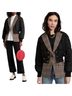 Veronica Beard 100% Polyester 40% Wool 25% Other Plaid Black Brown Jacket Size 8 - photo 2