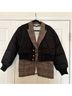 Veronica Beard 100% Polyester 40% Wool 25% Other Plaid Black Brown Jacket Size 8 - photo 4