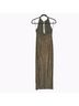Cache Animal Print Snake Print Gold Green Cocktail Dress Size 4 - photo 6