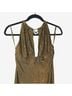 Cache Animal Print Snake Print Gold Green Cocktail Dress Size 4 - photo 7