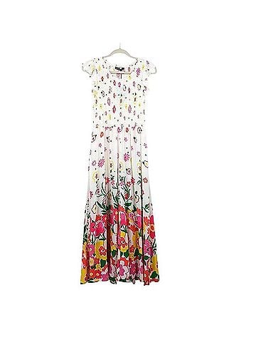 Mister Zimi Abbie Dress in White Meadow Casual Dress (view 1)