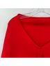 Cashmere 100% Cashmere Red Poncho One size - photo 4