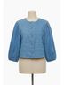 Melissa Nepton Blue Kitty Denim Jacket in Bleached Denim Size XS - photo 1