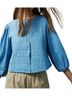 Melissa Nepton Blue Kitty Denim Jacket in Bleached Denim Size XS - photo 2