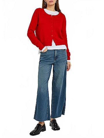 Good American Good Skate Crop Jeans in Indigo1139 (view 2)