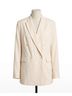 Rag & Bone White Emile Linen Blazer in Ivory Size 6 - photo 1