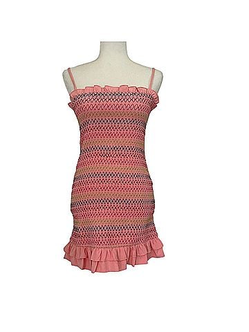 Lovers + Friends Sean Mini Pink Lemonade Casual Dress (view 1)