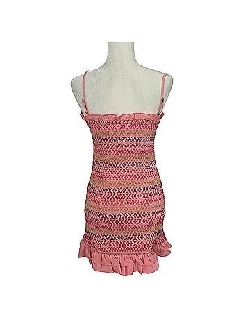 Lovers + Friends Sean Mini Pink Lemonade Casual Dress (view 2)