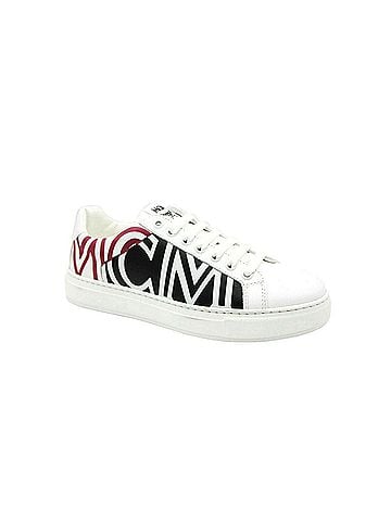 MCM Women's White / Black Leather Logo Low Top Sneaker (36 EU / 6 US) (view 1)