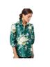 Tuckernuck 100% Polyester Floral Multi Color Short Sleeve Blouse Size XS - photo 1
