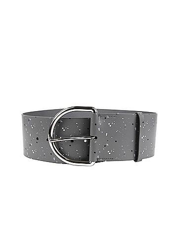 Balenciaga Women's Dark Grey Linoleum Wide Belt (80 / 32) (view 2)