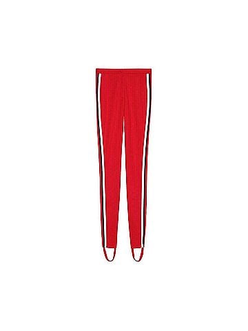 Gucci Women's Sylvie Red Legging Stirrup With BRB Web Stripe Pant (Small) (view 1)