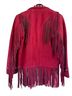 Free People 100% Suede Red Jacket Size S - photo 2