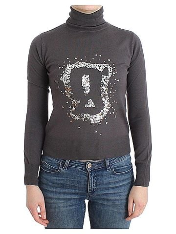 John Galliano Brown turtleneck cotton Women's sweater (view 1)