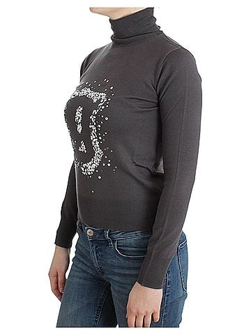 John Galliano Brown turtleneck cotton Women's sweater (view 2)